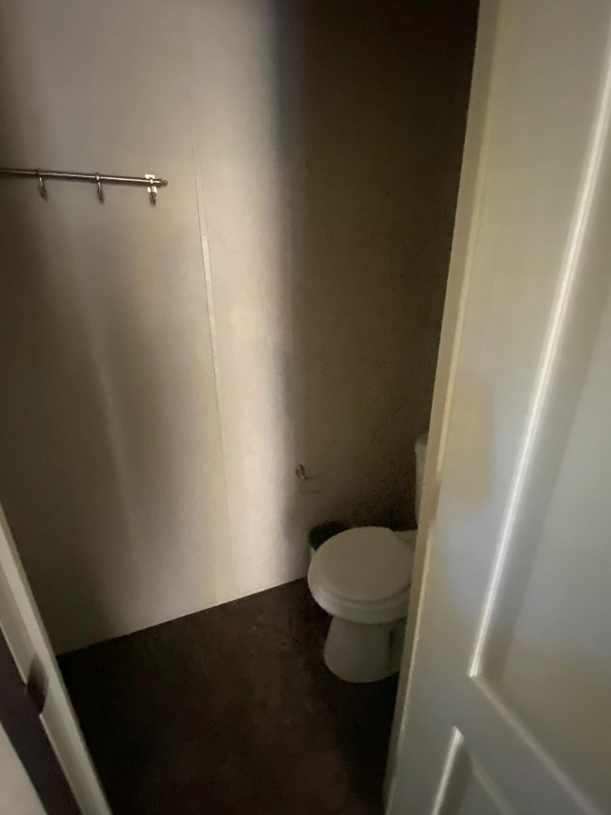 Studio bathroom with shower and toilet
